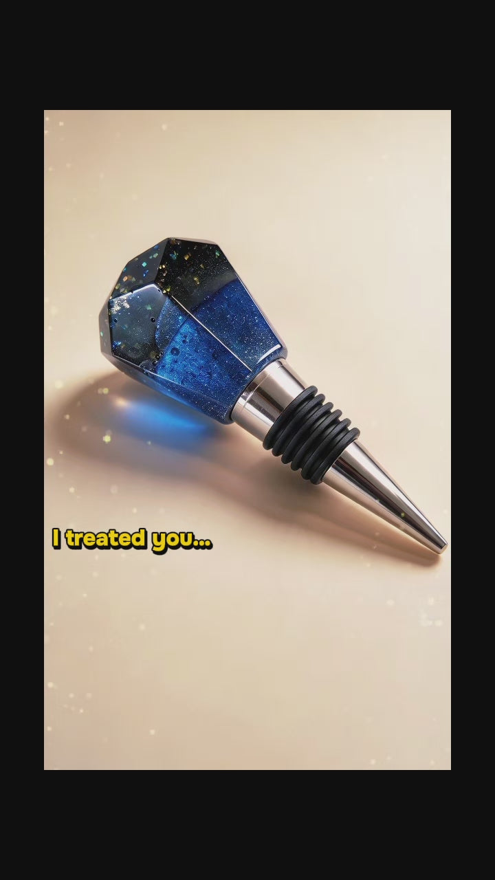 Midnight wine stopper