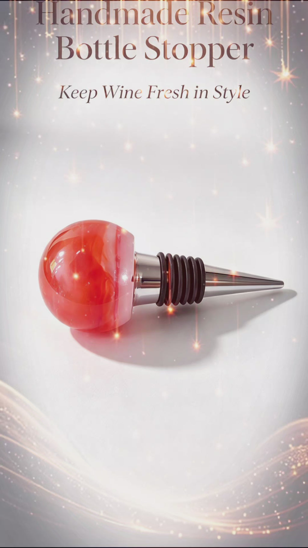 Wine stopper orange