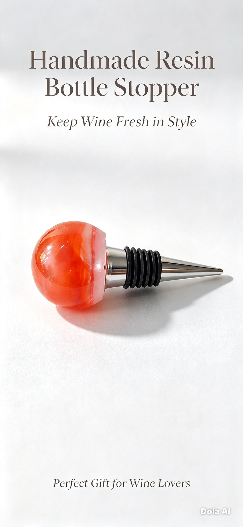 Wine stopper orange